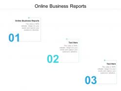 Online business reports ppt powerpoint presentation portfolio example cpb
