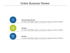 Online business review ppt powerpoint presentation inspiration deck cpb