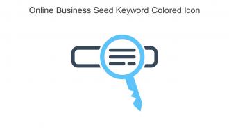 Online Business Seed Keyword Colored Icon In Powerpoint Pptx Png And Editable Eps Format