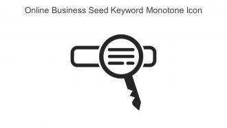Online Business Seed Keyword Monotone Icon In Powerpoint Pptx Png And Editable Eps Format