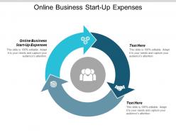 Online business start up expenses ppt powerpoint presentation outline clipart cpb