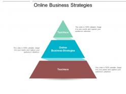 Online business strategies ppt powerpoint presentation infographics icons cpb