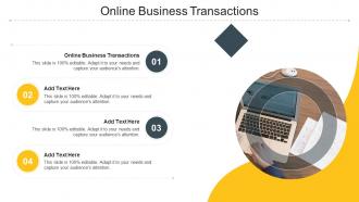 Online Business Transactions Ppt Powerpoint Presentation Gallery Tips Cpb