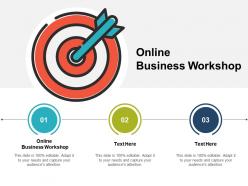 Online business workshop ppt powerpoint presentation icon tips cpb