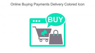 Online Buying Payments Delivery Colored Icon In Powerpoint Pptx Png And Editable Eps Format