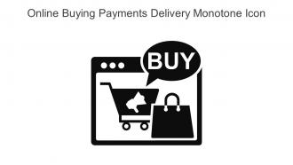 Online Buying Payments Delivery Monotone Icon In Powerpoint Pptx Png And Editable Eps Format