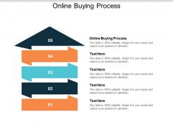Online buying process ppt powerpoint presentation show file formats cpb