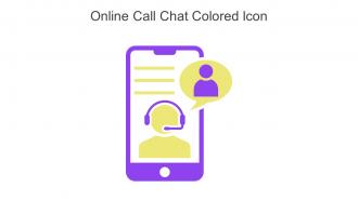 Online Call Chat Colored Icon In Powerpoint Pptx Png And Editable Eps Format