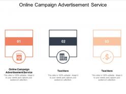 Online campaign advertisement service ppt powerpoint presentation show graphics cpb