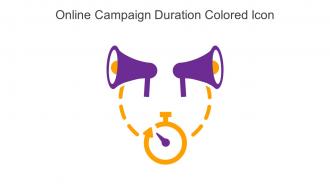 Online Campaign Duration Colored Icon In Powerpoint Pptx Png And Editable Eps Format