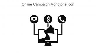 Online Campaign Monotone Icon In Powerpoint Pptx Png And Editable Eps Format