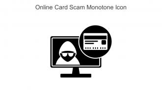 Online Card Scam Monotone Icon In Powerpoint Pptx Png And Editable Eps Format