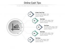 Online cash tips ppt powerpoint presentation infographics good cpb