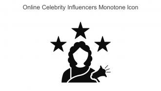 Online Celebrity Influencers Monotone Icon In Powerpoint Pptx Png And Editable Eps Format