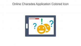 Online Charades Application Colored Icon In Powerpoint Pptx Png And Editable Eps Format