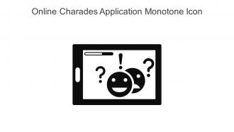 Online Charades Application Monotone Icon In Powerpoint Pptx Png And Editable Eps Format