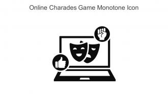 Online Charades Game Monotone Icon In Powerpoint Pptx Png And Editable Eps Format