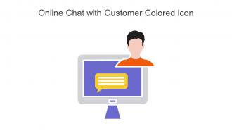 Online Chat With Customer Colored Icon In Powerpoint Pptx Png And Editable Eps Format