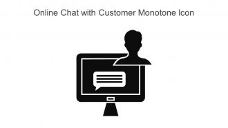 Online Chat With Customer Monotone Icon In Powerpoint Pptx Png And Editable Eps Format