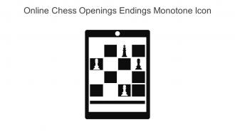Online Chess Openings Endings Monotone Icon In Powerpoint Pptx Png And Editable Eps Format