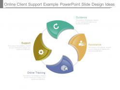 Online client support example powerpoint slide design ideas