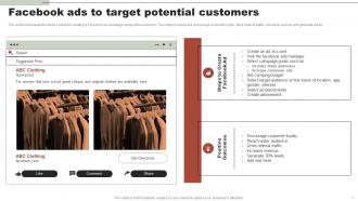 Online Clothing Business Summary Facebook Ads To Target Potential Customers