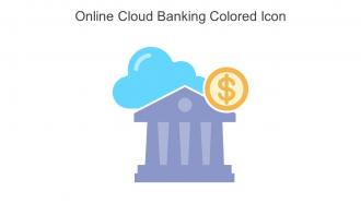 Online Cloud Banking Colored Icon In Powerpoint Pptx Png And Editable Eps Format