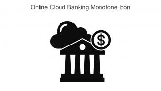 Online Cloud Banking Monotone Icon In Powerpoint Pptx Png And Editable Eps Format