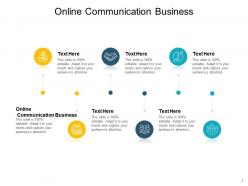 Online communication business ppt powerpoint presentation gallery themes cpb