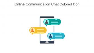 Online Communication Chat Colored Icon In Powerpoint Pptx Png And Editable Eps Format