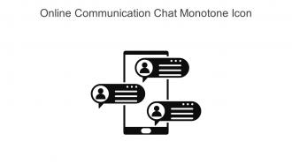 Online Communication Chat Monotone Icon In Powerpoint Pptx Png And Editable Eps Format