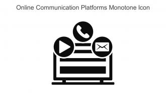 Online Communication Platforms Monotone Icon In Powerpoint Pptx Png And Editable Eps Format