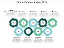Online communication skills ppt powerpoint presentation ideas templates cpb