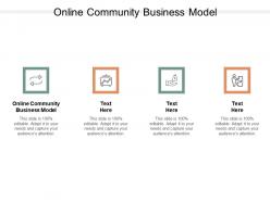 Online community business model ppt powerpoint presentation layouts influencers cpb
