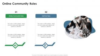 Online Community Rules In Powerpoint And Google Slides Cpb