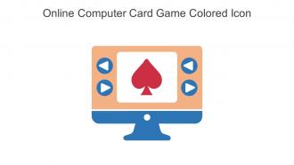 Online Computer Card Game Colored Icon In Powerpoint Pptx Png And Editable Eps Format