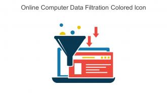 Online Computer Data Filtration Colored Icon In Powerpoint Pptx Png And Editable Eps Format