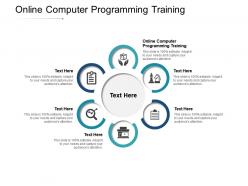 Online computer programming training ppt powerpoint presentation infographics examples cpb