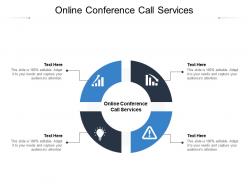 Online conference call services ppt powerpoint presentation pictures diagrams cpb