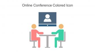 Online Conference Colored Icon In Powerpoint Pptx Png And Editable Eps Format
