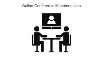 Online Conference Monotone Icon In Powerpoint Pptx Png And Editable Eps Format
