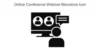 Online Conference Webinar Monotone Icon In Powerpoint Pptx Png And Editable Eps Format