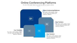 Online conferencing platforms ppt powerpoint presentation model clipart cpb