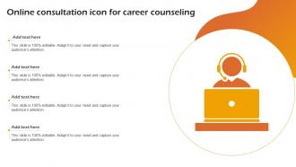 Online Consultation Icon For Career Counseling