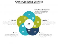 Online consulting business ppt powerpoint presentation icon design templates cpb