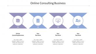 Online consulting business ppt powerpoint presentation inspiration cpb