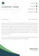 Online consulting letterhead design template