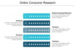 Online consumer research ppt powerpoint presentation summary vector cpb
