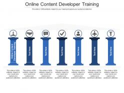 Online content developer training ppt powerpoint presentation styles professional cpb