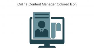 Online Content Manager Colored Icon In Powerpoint Pptx Png And Editable Eps Format